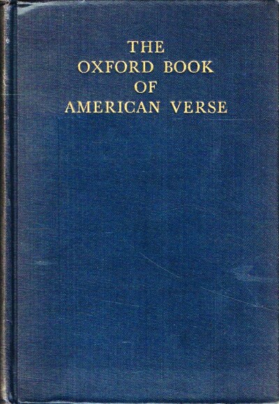 Image for THE OXFORD BOOK OF AMERICAN VERSE