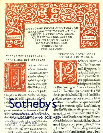 Image for CONTINENTAL BOOKS, MANUSCRIPTS and SCIENCE (05 Jun 2007)