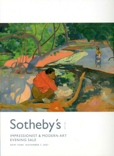 Image for IMPRESSIONIST & MODERN ART EVENING SALE (November 7, 2007)