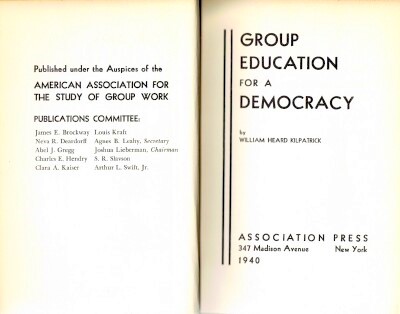 Image for GROUP EDUCATION FOR A DEMOCRACY