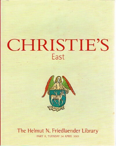 Image for The Helmut N. Friedlander Library, Part II (NY, April 24, 2001)