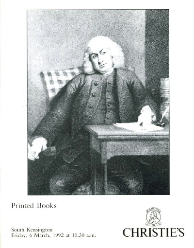 Image for PRINTED BOOKS (06 Mar 1992)
