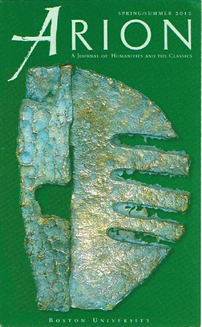 Image for Arion: A Journal of Humanities and the Classics-Third Series, Vol. XX, No. 1, Spring-Summer 2012