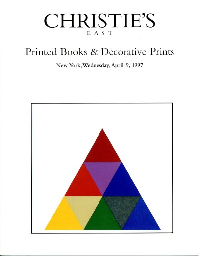 Image for PRINTED BOOKS & DECORATIVE PRINTS (09 Apr 97)
