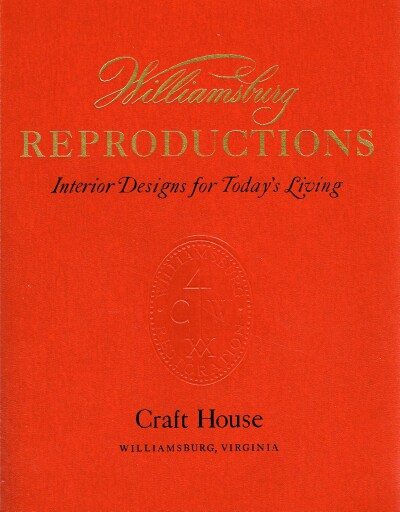 Image for Willamsburg Reproductions Interior Designs for Today's Living