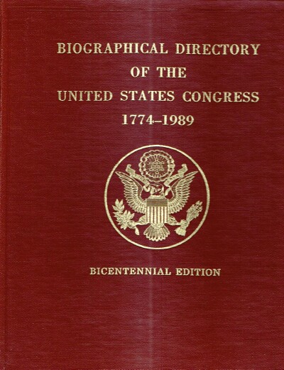 Image for Biographical Directory of the United States Congress 1774-1989