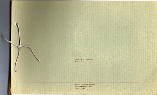 Image for Chicago Hand Bookbinders Twelfth Anniversary Exhibition