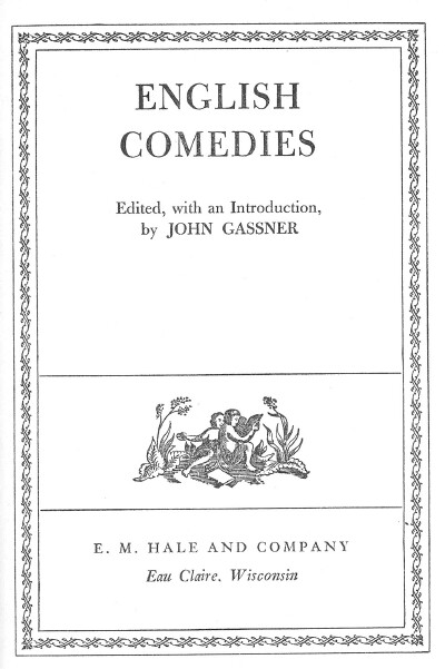 Image for ENGLISH COMEDIES