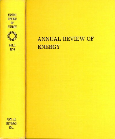 Image for ANNUAL REVIEW OF ENERGY: Volume 1, 1976