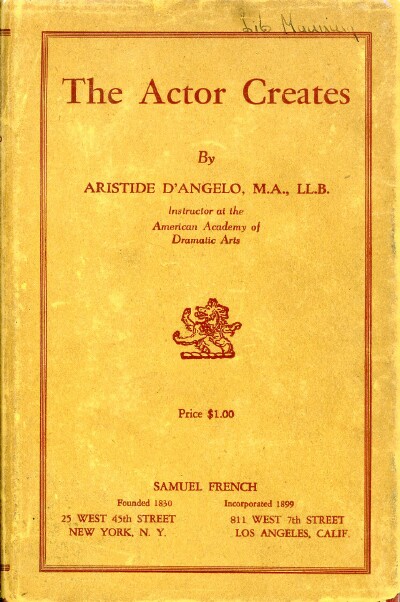 Image for THE ACTOR CREATES