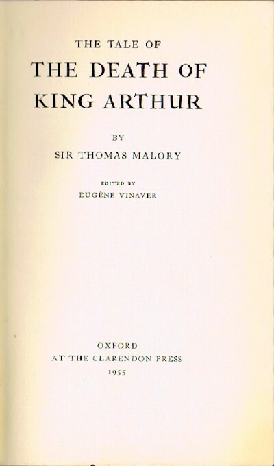 Image for THE TALE OF THE DEATH OF KING ARTHUR