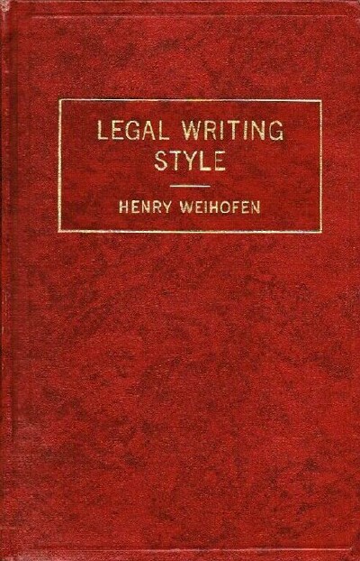 Image for LEGAL WRITING STYLE