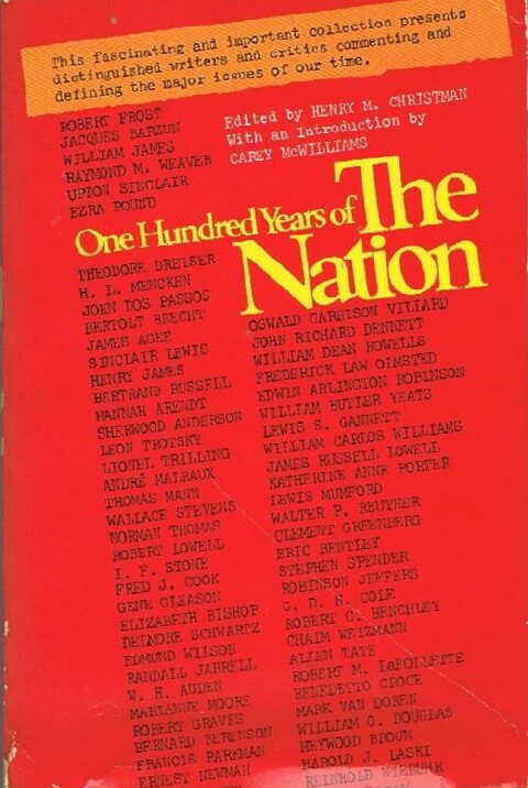 Image for ONE HUNDRED YEARS OF THE NATION: A CENTENNIAL ANTHOLOGY