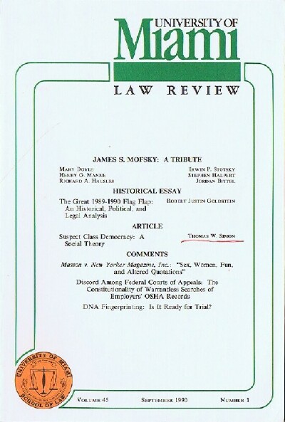 Image for Suspect Class Democracy: A Social Theory