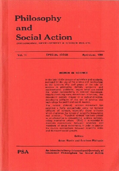 Image for Philosophy and Social Action (Vol. 14, Special Issue, April-June 1988)
