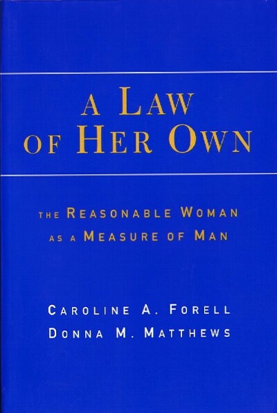 Image for A Law of Her Own: The Reasonable Woman As a Measure of Man