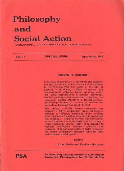 Image for Philosophy and Social Action (Vol. 14, Special Issue, April-June 1988)