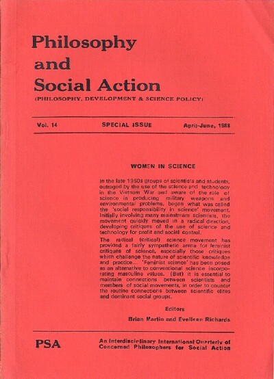 Image for Philosophy and Social Action (Vol. 14, Special Issue, April-June 1988)