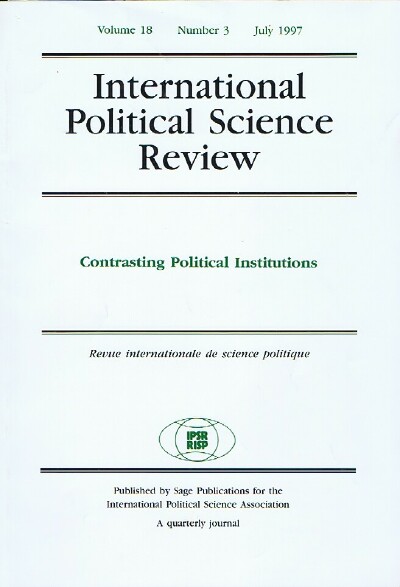 Image for International Political Science Review (Vol. 18, No. 5, July 1997)